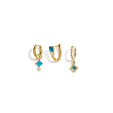 Azure Dreams Oorbellen Set Goudkleurig