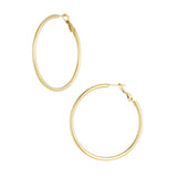 Basic Circle Medium Oorbellen Goudkleurig