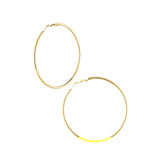 Basic Essential Hoops Oorbellen Goudkleurig