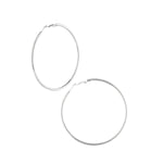 Basic Essential Hoops Oorbellen Zilverkleurig