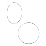 Basic Hoops Medium Oorringen Zilverkleurig