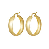 Basic Round Chic Oorbellen Goudkleurig