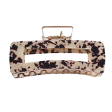 Haarklem Glanzend Recht XXL Beige Tortoise