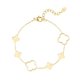 Big Clovers Armband Goudkleurig