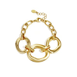 Big Rounds Statement Armband Goudkleurig - Mae Lilly