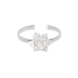 Blooming Flower Bangle Armband Zilverkleurig