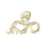 Haarklem Bow with Pearl Goudkleurig