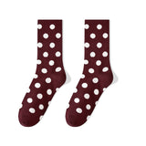 Burgundy Dots Sokken
