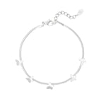 Butterfly Charms Armband Zilverkleurig