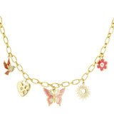 Nature Calls Charm Necklace Gold