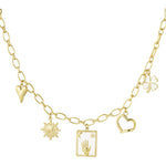 Charm Raise Your Hand Ketting Goudkleurig