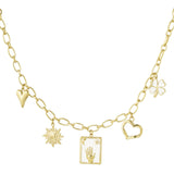 Charm Raise Your Hand Ketting Goudkleurig