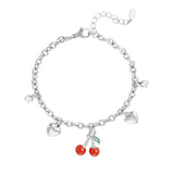 Cherish Charm Bracelet Silver