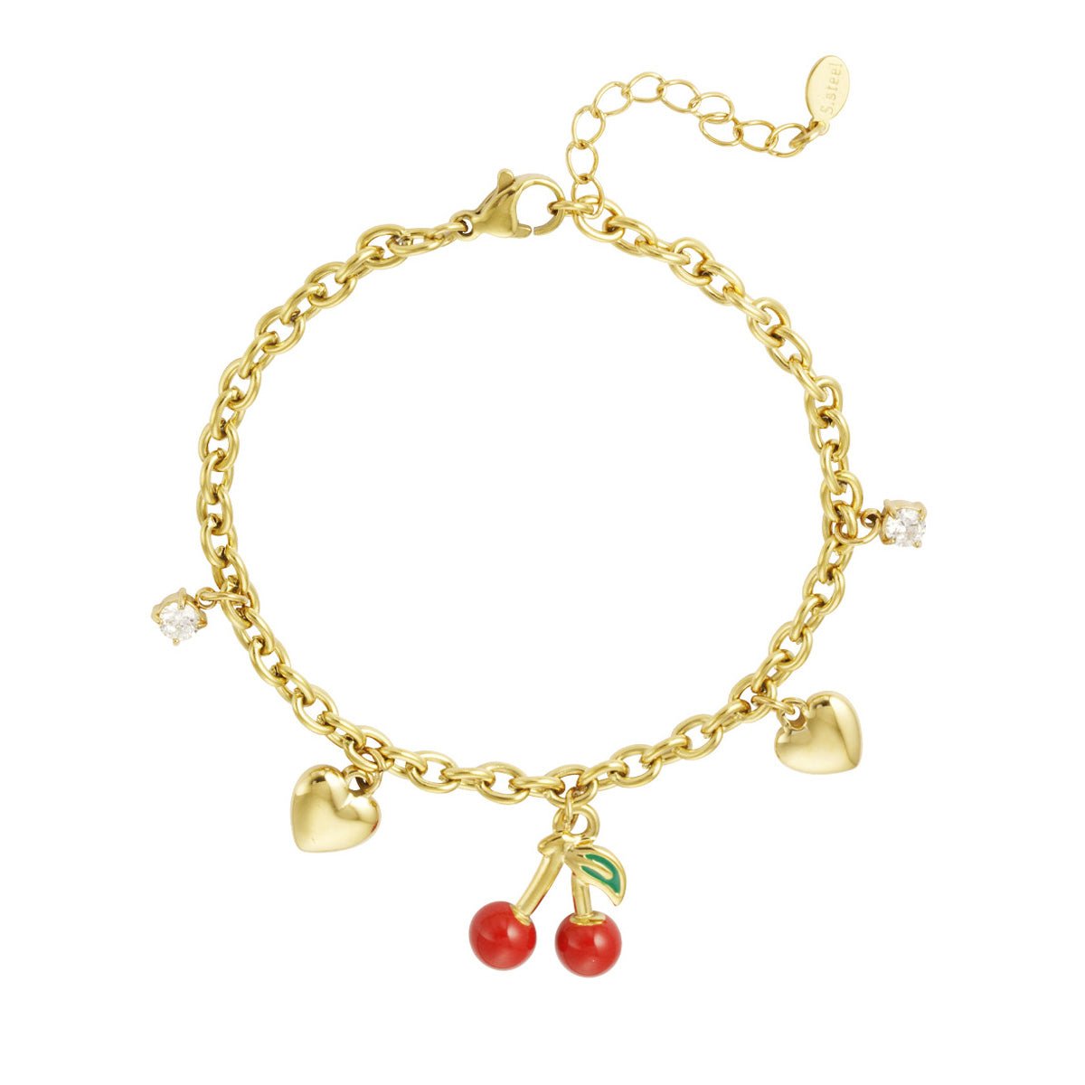Cherish Charm Armband Goudkleurig