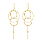 Circles & Star Oorbellen Goudkleurig
