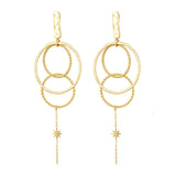 Circles & Star Oorbellen Goudkleurig