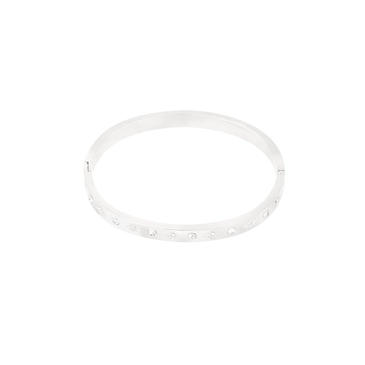 Shine Bright Bangle Armband Zilverkleurig