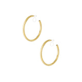 Classic Hoop Clip Oorbellen Goudkleurig