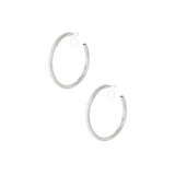 Classic Hoop Clip Oorbellen Zilverkleurig