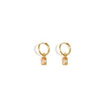 Classy Sparkle Oorbellen Goudkleurig/Champagne