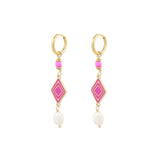 Colorful Miracle Oorbellen Roze Goudkleurig