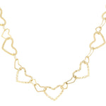 Connected Hearts Ketting Goudkleurig