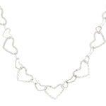 Connected Hearts Ketting Zilverkleurig