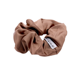 Cozy Caramel Satin Look Scrunchie