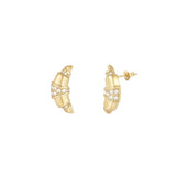 Croissant Earrings Gold