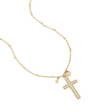 Cross Pendant Ketting Goudkleurig