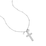 Cross Pendant Ketting Zilverkleurig