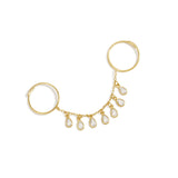 Crystal Rain Ring Set Goudkleurig