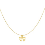 Cute Bow Ketting Goudkleurig