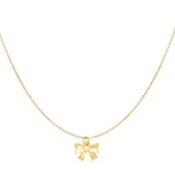 Cute Bow Ketting Goudkleurig