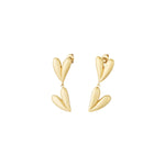 Dancing Hearts Oorbellen Goudkleurig