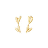Dancing Hearts Oorbellen Goudkleurig