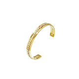 Diamond Line Cuff Armband Goudkleurig