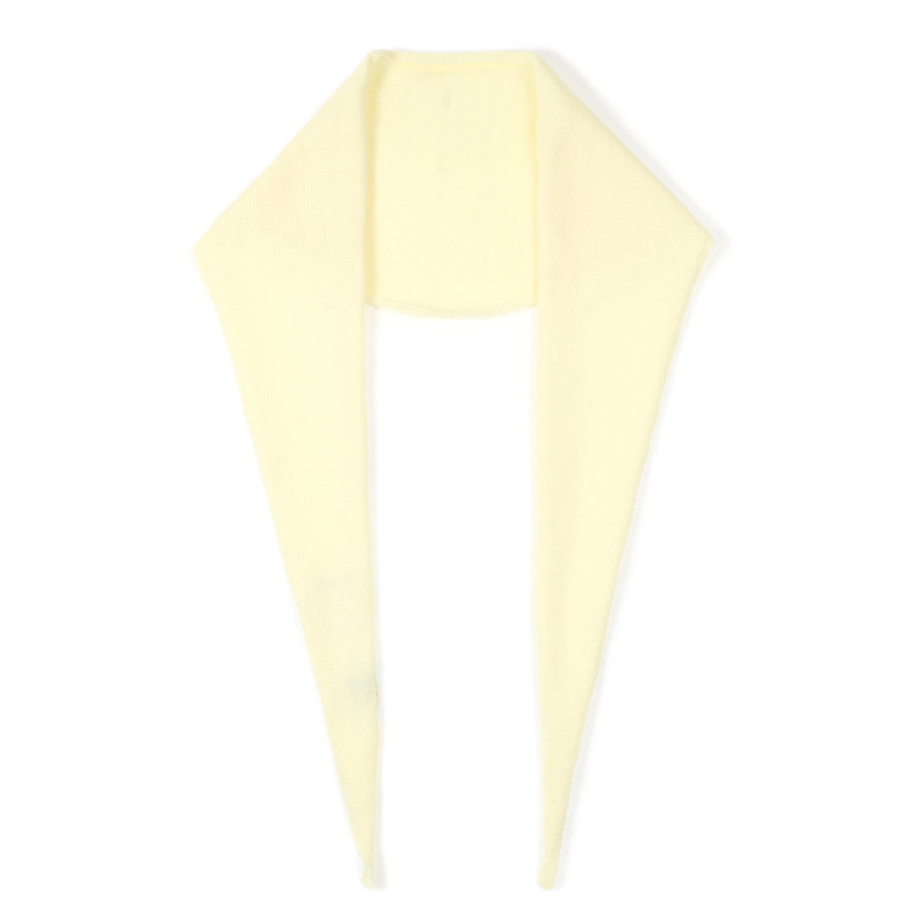 Driehoek Sjaaltje Soft Yellow voorkant - Mae Lilly
