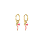 Summer Madness Oorbellen Goudkleurig & Roze