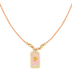 Eclipse Charm Ketting Orange Goudkleurig