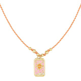 Eclipse Charm Ketting Orange Goudkleurig