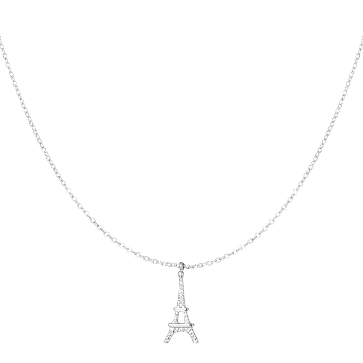 Eiffel Elegance Ketting Zilverkleurig