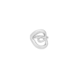 Elegant Twist Ring Zilverkleurig