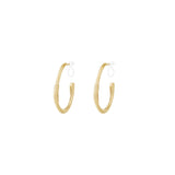 Endless Hoop Clip Oorbellen Goudkleurig