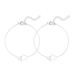 Eternal Love Armband Duo Zilverkleurig