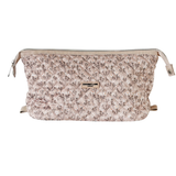 Make-up Tas Expandable Quilted Nude Flowers voorkant - Mae Lilly
