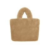 Faux Fur City Bag Small Brown