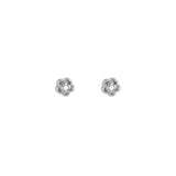 Fleur Mini Studs Oorbellen Zilverkleurig