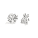 Fleur Studs Oorbellen Zilverkleurig