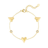 Gleaming Love Armband Goudkleurig